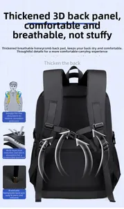 Detail of ergonomic honeycomb breathable back pad and multi-layer shock absorption system