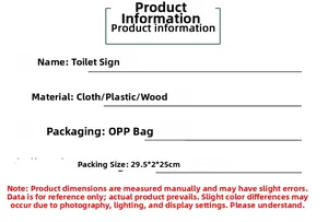 Detaillierte Spezifikationen des runden Toilettenschilds aus Holz mit Material und Verpackung