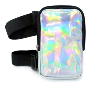 Holographic Arm Bag Thigh Leg Bag PVC Adjustable Waterproof Outdoor Hiking Running Street Trendy Women