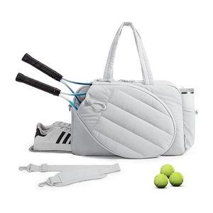 Borsa da tennis con scomparto scarpe separato e porta racchetta da pickleball