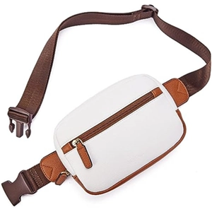 Adjustable PU Leather Waist Bag Multi-Pocket Fanny Pack For Travel Hiking Sports Outdoor Fashion Belt Bag For Men Women