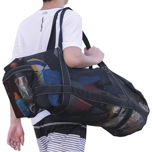 Große Kapazität Netz Tauchtasche Heavy Duty Reisetasche Mit Reißverschlusstasche Atmungsaktive Reise Schnorchelausrüstung Aufbewahrungstasche Für Strand Schwimmen