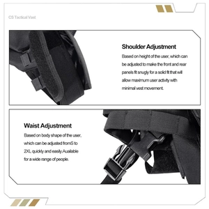 Adjustable tactical outdoor vest featuring breathable nylon and S-2XL modular fit