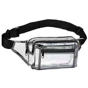 Transparent PVC Waist Bag Waterproof Multi Pocket Outdoor Sports Travel Fanny Pack Men Unisex Clear Adjustable Belt