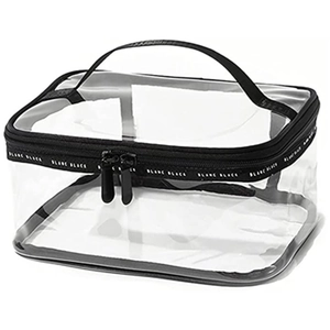 Beauty Case Trasparente Impermeabile in PVC Organizzatore Trucco da Viaggio Con Manico Cerniera Borsa Lavaggio Portatile per Uomo Donna