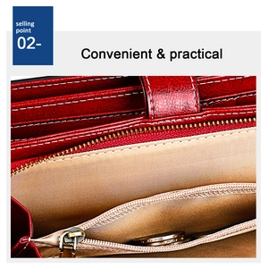 Détail du portefeuille rouge en cuir ciré vintage avec fentes pour cartes et poche à monnaie zippée
