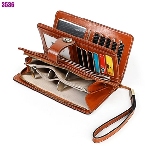 Détails du portefeuille vintage pour femme avec protection RFID et nombreux rangements