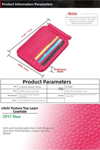 Macro detail of lychee grain leather wallet with internal money clip and card slots