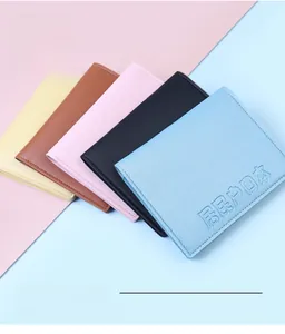 Multi-color faux leather household register covers with embossed Chinese text detail