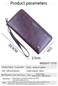 Détails de la pochette vintage en cuir ciré avec fermeture éclair et logo imprimé