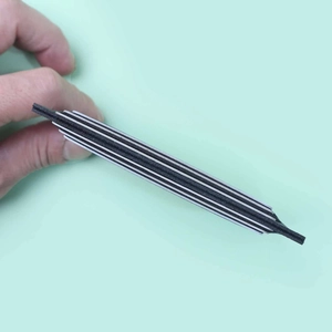 Multi-layered thick nail file with 7-layer black and white EVA foam structure for professional use