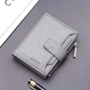 Herren PU Leder Bifold Reißverschluss Geldbörse Multifunktionale Kurze Geldbörse Für Herren Business Casual Portemonnaie Geschenk