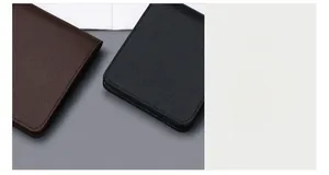 Close-up of precise stitching and Saffiano texture on slim men's bi-fold wallet
