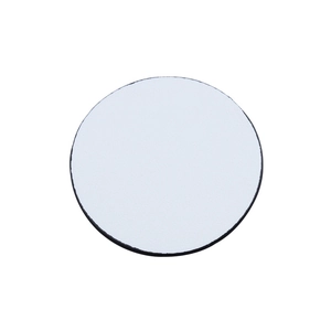 Non-slip round white drink coaster with premium black edge for cup insulation