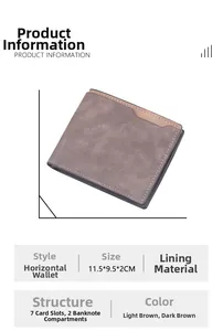 Internal structure of bifold wallet showing 7 card slots and 2 cash compartments