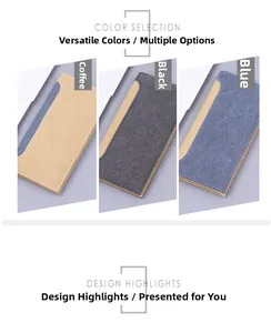 Detailed comparison of long canvas wallets in brown, black, and denim blue colors