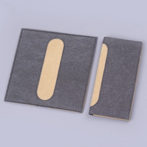 Minimalist canvas long wallet in grey and beige tones with 12 card slots for men