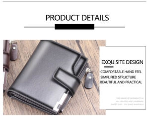 Detailed view of black litchi grain leather wallet with silver zipper and snap closure