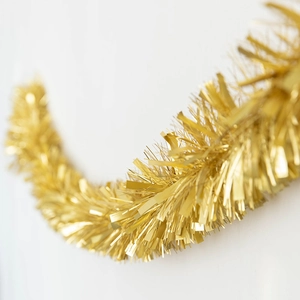Metallic Christmas Tinsel Garland Thickened Sparkling Shiny Ribbon For Christmas Tree Decorations Wedding Holiday Party Supplies
