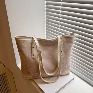 Sac Cabas Élégant de Style Chinois Imprimé Floral Pour Femmes Grande Capacité Sac à Épaule Mode Navette Sac à Main