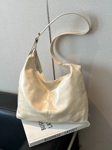 Hobo Umhängetasche Mit Großer Kapazität PU Leder Vertikalnaht Minimalistische Tote Für Frauen Pendler Täglich Mode Tasche