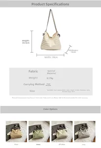 Tableau des tailles et couleurs pour le grand sac fourre-tout en paille tressée de plage