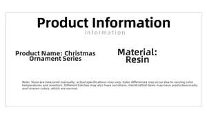 Detailed material specifications for resin Christmas gingerbread man and snowman pendants