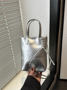 Women Mini Tote Crossbody Bag PU Leather Vertical Handbag With Knot Strap Elegant Mobile Phone Pouch Fashion