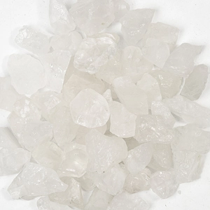 Pierres de quartz blanc naturel avec texture semi-transparente pour la décoration