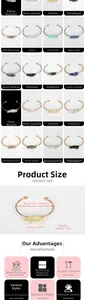 Detail view of handmade raw stone wrap bracelet with 69mm inner diameter dimensions