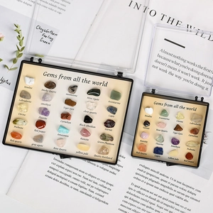 Natural Mixed Mineral Crystal Specimens Collection Set Educational Geology Science Gift Polished Stones For Home School
