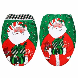 Christmas themed toilet seat covers with Santa and Teddy Bear festive designs