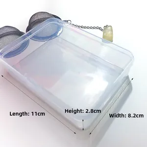 Kompakte Aufbewahrungsbox für Teesieb mit den Maßen 11cm x 8,2cm x 2,8cm Größe