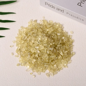 Natural yellow citrine crystal stones for aquarium decor and crystal healing