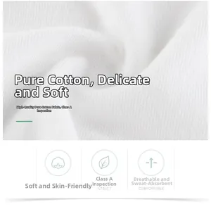 Gros plan sur la texture en coton de classe A pour tee-shirt d'été pour filles