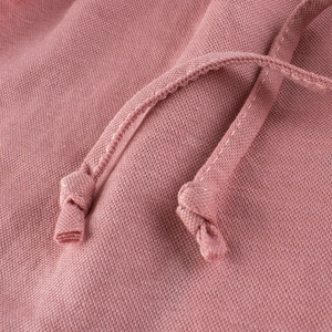 Kids dusty pink cotton joggers with adjustable drawstring waist and quality knit texture