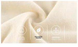 Détail macro du tissu en coton tricoté à côtes doux et respirant de qualité classe A