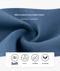 Detailed macro texture of 180G combed cotton fabric in blue for breathable kids T-shirts