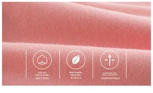 Close-up of Class A soft breathable pink cotton fabric texture for girls leggings