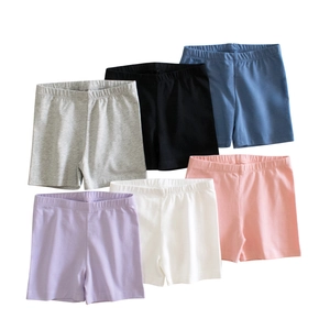 Girls Cotton Safety Pants Soft Breathable Under Skirt Short Leggings Solid Color Kids Toddler Elastic Waist