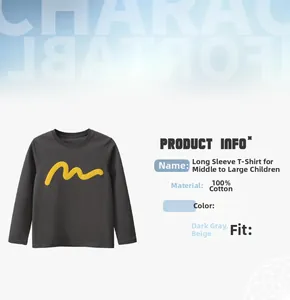 Détail du t-shirt enfant en 100% coton gris foncé avec texture ondulée jaune vif