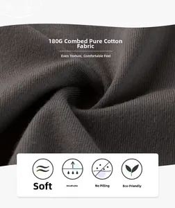 Gros plan détaillé du tissu en coton peigné 180G montrant sa texture douce et sa maille