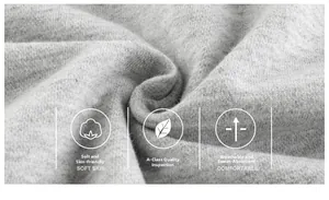 Gros plan sur le tissu en maille grise pour cardigan enfant montrant la texture du coton