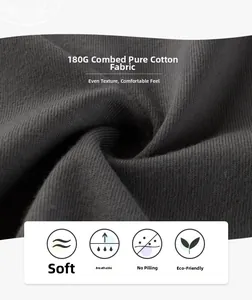 Detail of 180G combed cotton fabric showing soft texture and breathable knit pattern