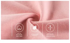 Close-up of pink cotton knit fabric with soft texture and breathable A-grade quality