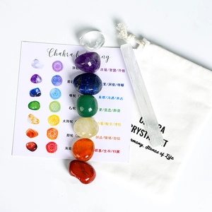 Pierres Guérison Naturelles Chakra Cristaux Améthyste Cristal Blanc Pierres Polies Bâton Sélénite Méditation Yoga Équilibre