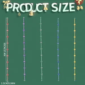 Colorful 95cm Christmas candy bead garland with peppermint windmill beads and tassels