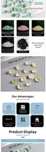 Polished natural crystal stones including fluorite, rose quartz, and obsidian chips