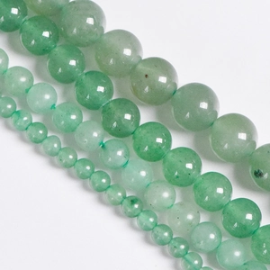 Natürliche Grüne Aventurin Runde Lose Perlen Für DIY Schmuckherstellung Halsketten Armbänder Runde Halbedelstein Perlen Polierte Edelsteine