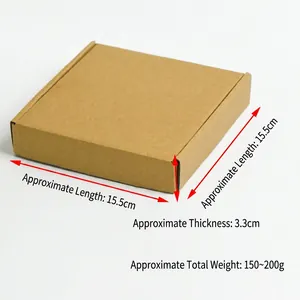 Dimensions of the square kraft paper storage box for crystal mineral specimen collection